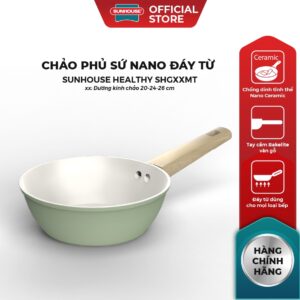 [LIVE] Chảo phủ sứ Nano đáy từ Sunhouse Healthy SHG20-24-26MT1 – Chống dính Nano Ceramic – Bắt từ nhanh