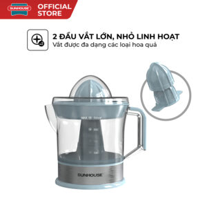 Máy vắt cam Sunhouse SHD5511 – 7L, 25W – Màu xanh, 2 đầu vắt, tự động đảo chiều – Đế chống trượt – Bảo hành 12 tháng