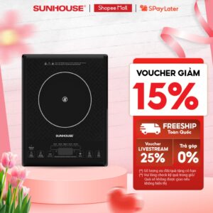 Bếp đơn hồng ngoại Sunhouse SHD6011 – Công suất 2000W – Phím bấm điện tử – 5 chế độ nấu – Bảo hành 12 tháng