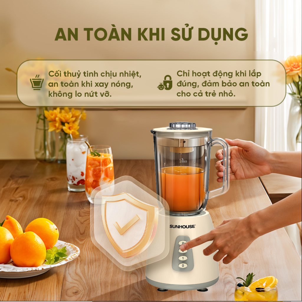 Máy xay sinh tố đa năng SHD5331 - 2 cối đa năng - Xay sinh tố - Xay thịt - Dung tích 1.5L - Công suất 350W - Ảnh 5