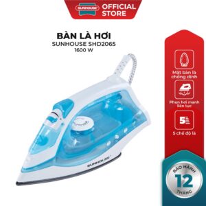 Bàn là hơi SUNHOUSE SHD2065 – Công suất 1600W – Bảo hành 12 tháng