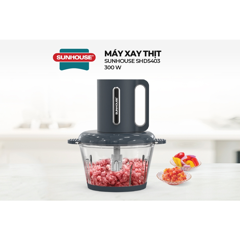 Máy xay thịt Sunhouse SHD5403 - Công suất 300W - Dung tích 1.8L - Đa chức năng - Bảo hành 12 tháng chính hãng - Ảnh 6