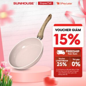 Chảo siêu bền đá đáy từ Sunhouse Trendy SFP18-20-22-24P