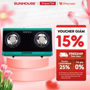 Bếp gas dương hồng ngoại SUNHOUSE SHB004MT – Hệ thống đánh lửa Magneto – Không bị tạt lửa khi nấu – Hàng chính hãng