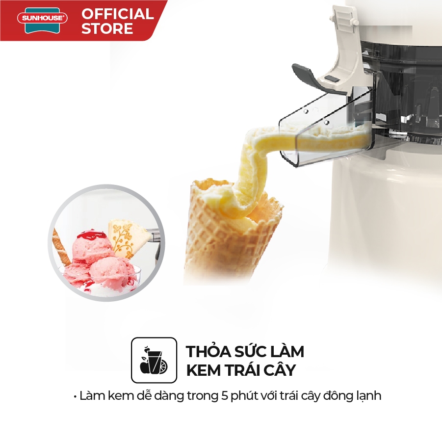 Máy ép chậm trái cây, rau củ SUNHOUSE SHD5516 - Công suất mạnh 150W - Bảo hành chính hãng 1 năm - Ảnh 2