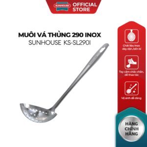 Muôi vá thủng 290 inox  Sunhouse KS-SL290I – Inox chống gỉ dày dặn – Tay cầm chắc chắn – Dễ vệ sinh