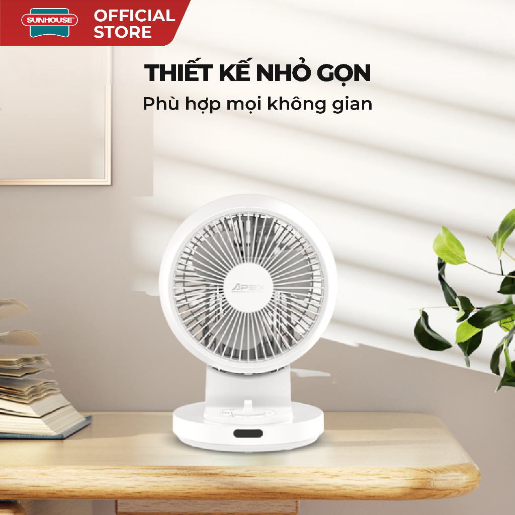 Quạt tuần hoàn không khí Sunhouse Apex APF7310W - Đảo gió 4 chiều - Tuần hoàn không khí - Động cơ đồng bền bỉ - Ảnh 4