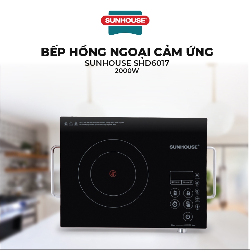 Bếp hồng ngoại cảm ứng SUNHOUSE SHD6017 - Ảnh 5