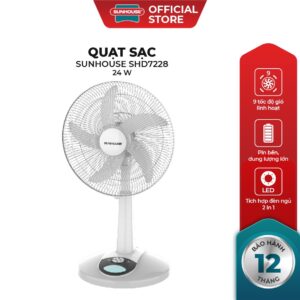 Quạt sạc SUNHOUSE SHD7228