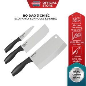 Bộ dao 3 chiếc Eco Family SUNHOUSE KS-KN3E2