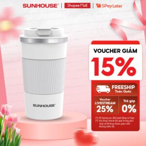 Cốc giữ nhiệt Snappy 500 ml Sunhouse KS-TU500SW