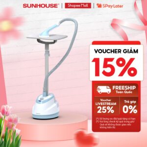 Bàn là hơi đứng Sunhouse SHD2109 – Công suất 1800W – Thiết kế ủi treo – ủi nằm 2in1 – Dung tích 1.6L dùng cho cả nhà
