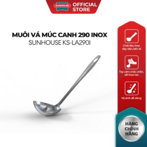 Muôi vá múc canh 290 inox Sunhouse  KS-LA290I – Inox chống gỉ dày dặn – Tay cầm chắc chắn – Dễ vệ sinh