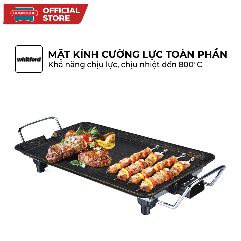 Bếp nướng điện SUNHOUSE Happy Time HTD4606 - Mặt chống dính - ĐIều chỉnh núm xoay - Bảo hành 12 tháng - Ảnh 3