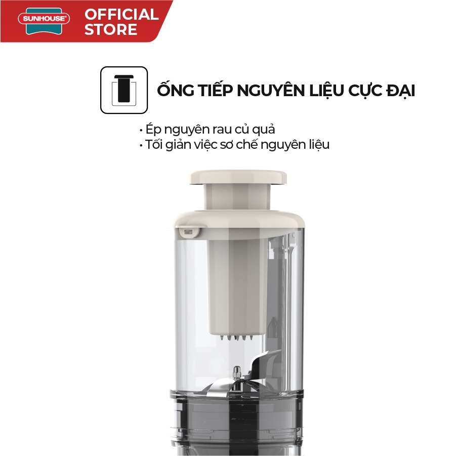 Máy ép chậm trái cây, rau củ SUNHOUSE SHD5516 - Công suất mạnh 150W - Bảo hành chính hãng 1 năm - Ảnh 4