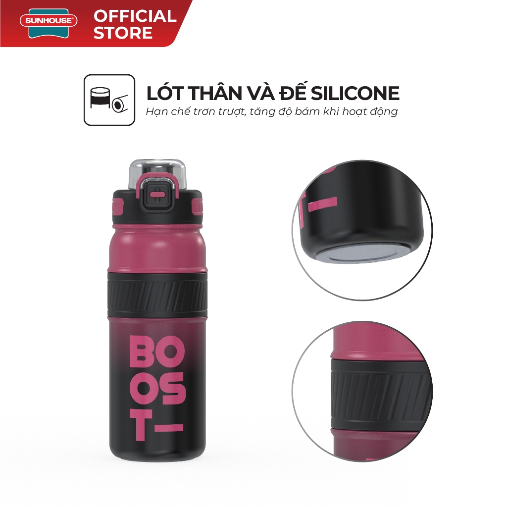 Bình giữ nhiệt Double Boost 750ml Sunhouse KS-TU750xx - Inox 316 cao cấp - Tay cầm chống trượt - Ảnh 6