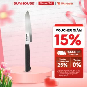 Dao gọt hoa quả 120 Sunhouse KS-KN120PS  – Lười dao bén, cắt mịn – Làm từ thép không gỉ – Mài lại được nhiều lần