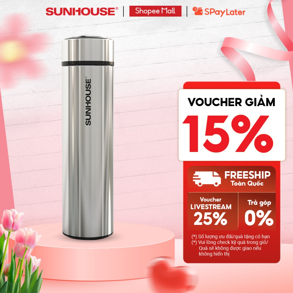 Bình giữ nhiệt Inox 304 SUNHOUSE 450ml KS-TU450I