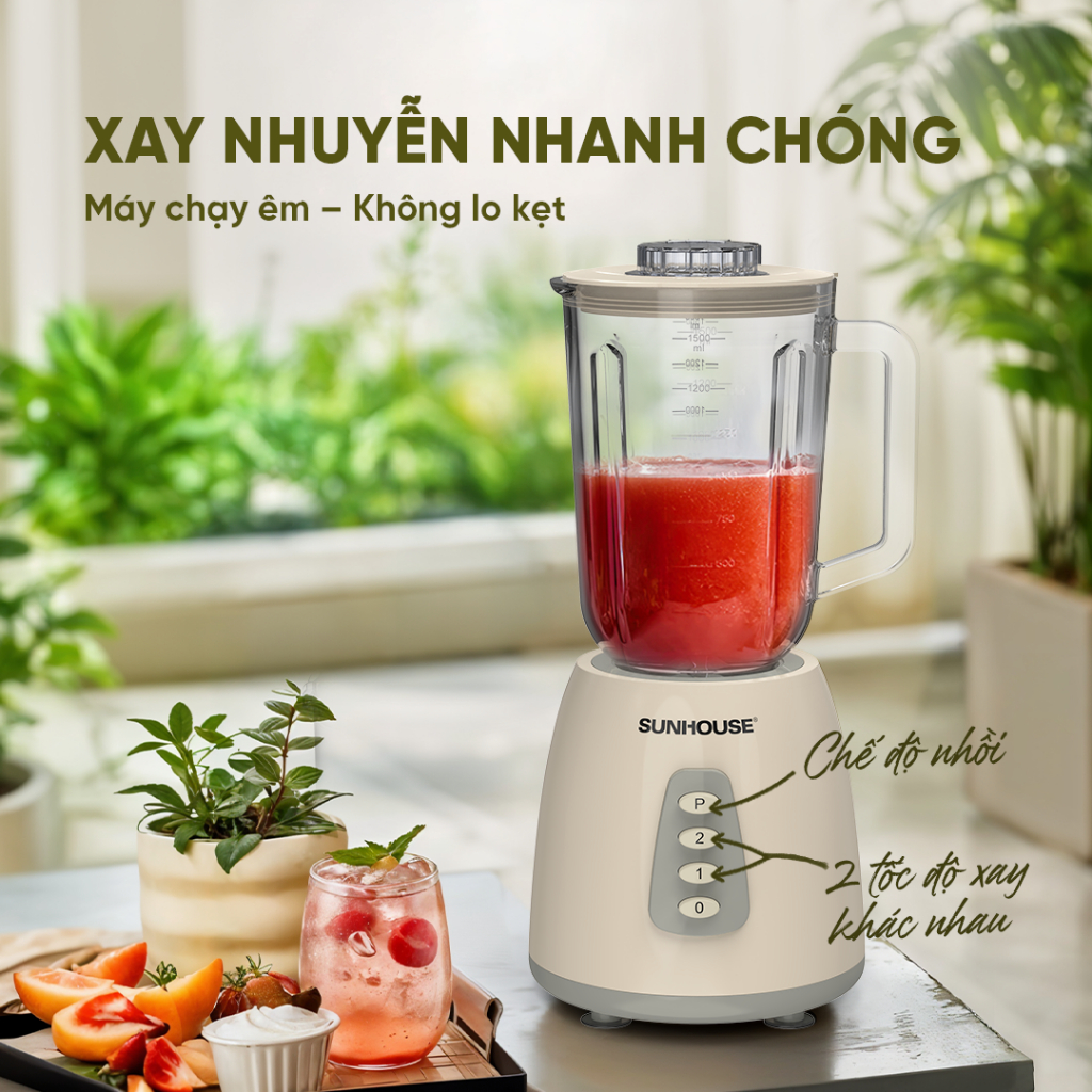 Máy xay sinh tố đa năng SHD5331 - 2 cối đa năng - Xay sinh tố - Xay thịt - Dung tích 1.5L - Công suất 350W - Ảnh 4