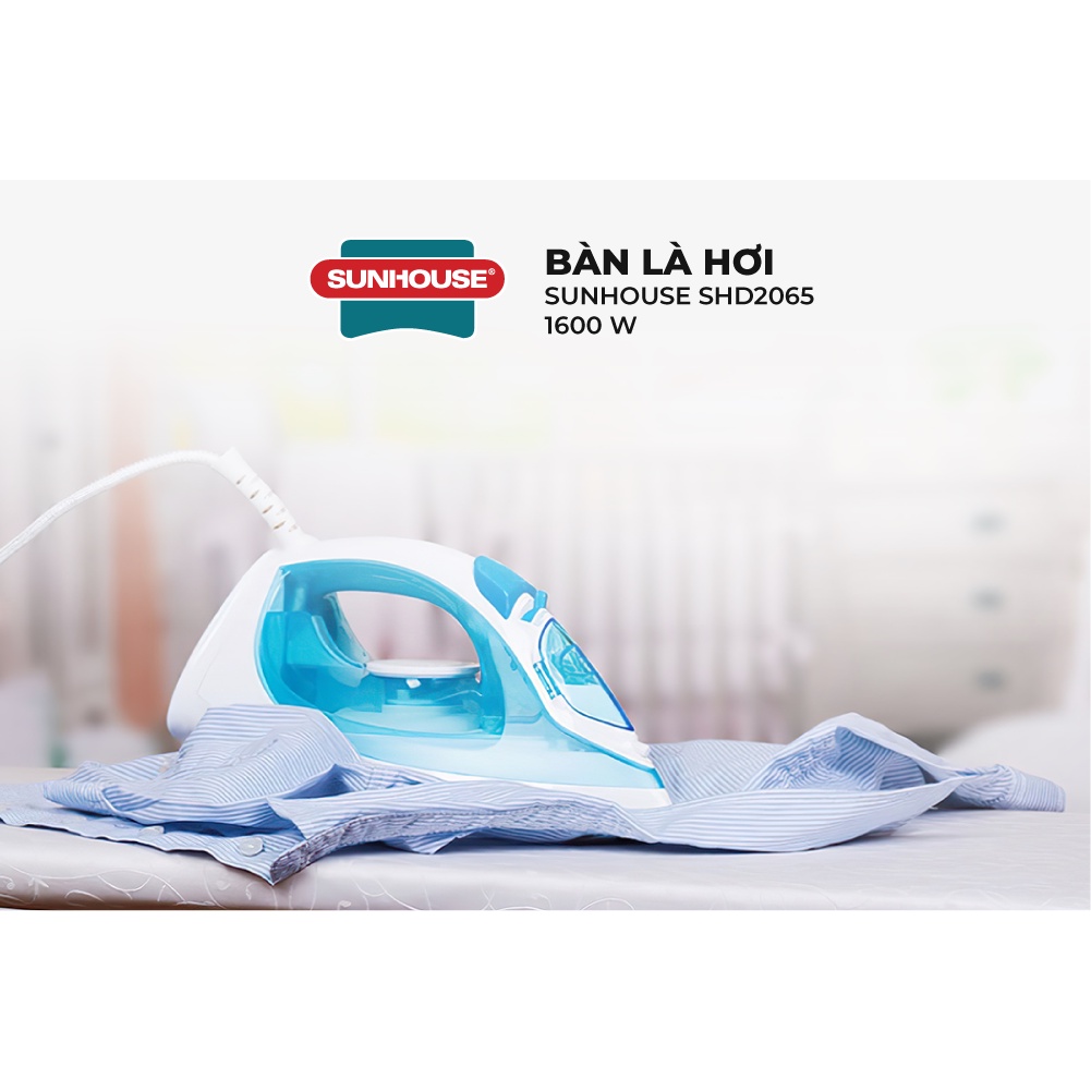 Bàn là hơi SUNHOUSE SHD2065 - Công suất 1600W - Bảo hành 12 tháng - Ảnh 2