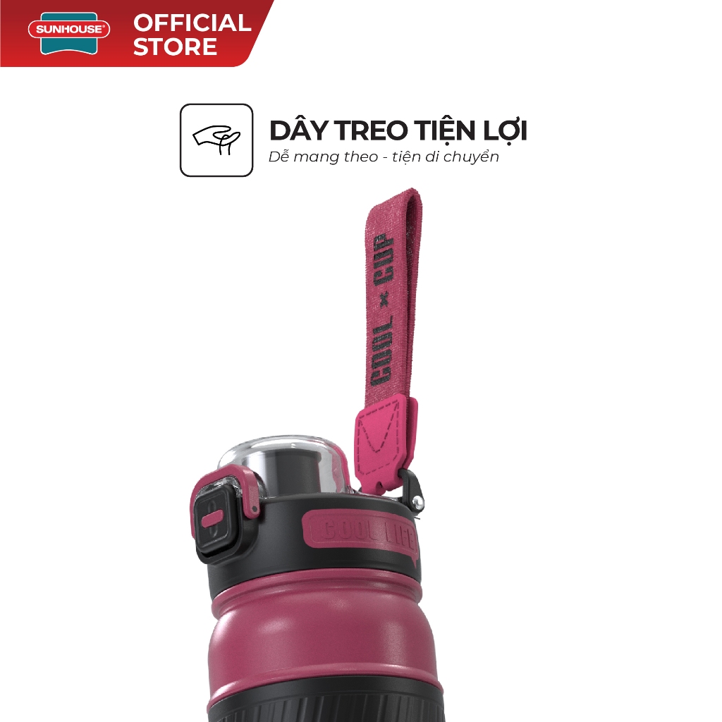 Bình giữ nhiệt Double Boost 750ml Sunhouse KS-TU750xx - Inox 316 cao cấp - Tay cầm chống trượt - Ảnh 7