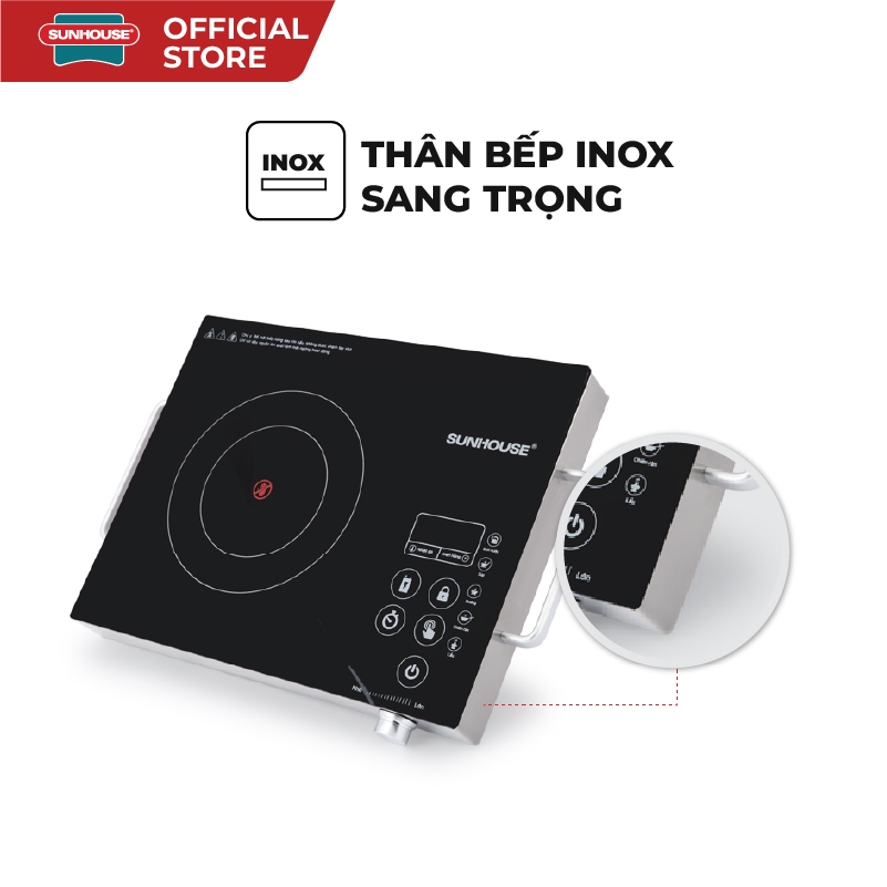 Bếp hồng ngoại cảm ứng SUNHOUSE SHD6017 - Ảnh 3